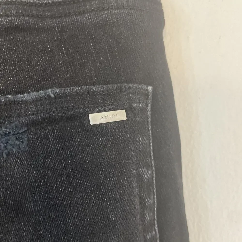 Black Amiri MX1 Ultra Suede Jeans Size 34